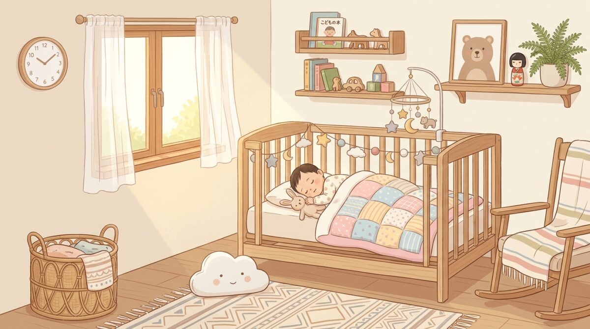 0歳児クラスの赤ちゃんのお昼寝時間の目安イメージ